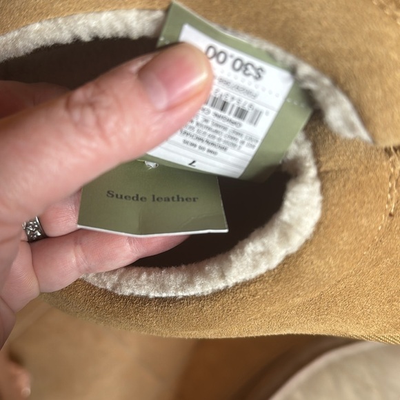 NWT Goodfellow & Co Men's Michael Moccasin Scuff Slippers Brown Size 7 - Picture 7 of 8